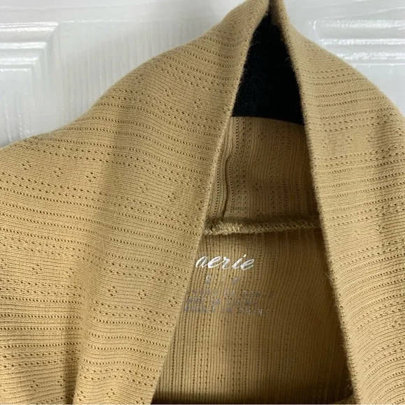 Aerie Womens Size Small Long Sleeve Turtleneck Top - Picture 3 of 4